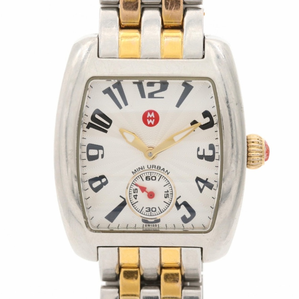 Michele Mini Urban Two Tone Stainless Steel Watch